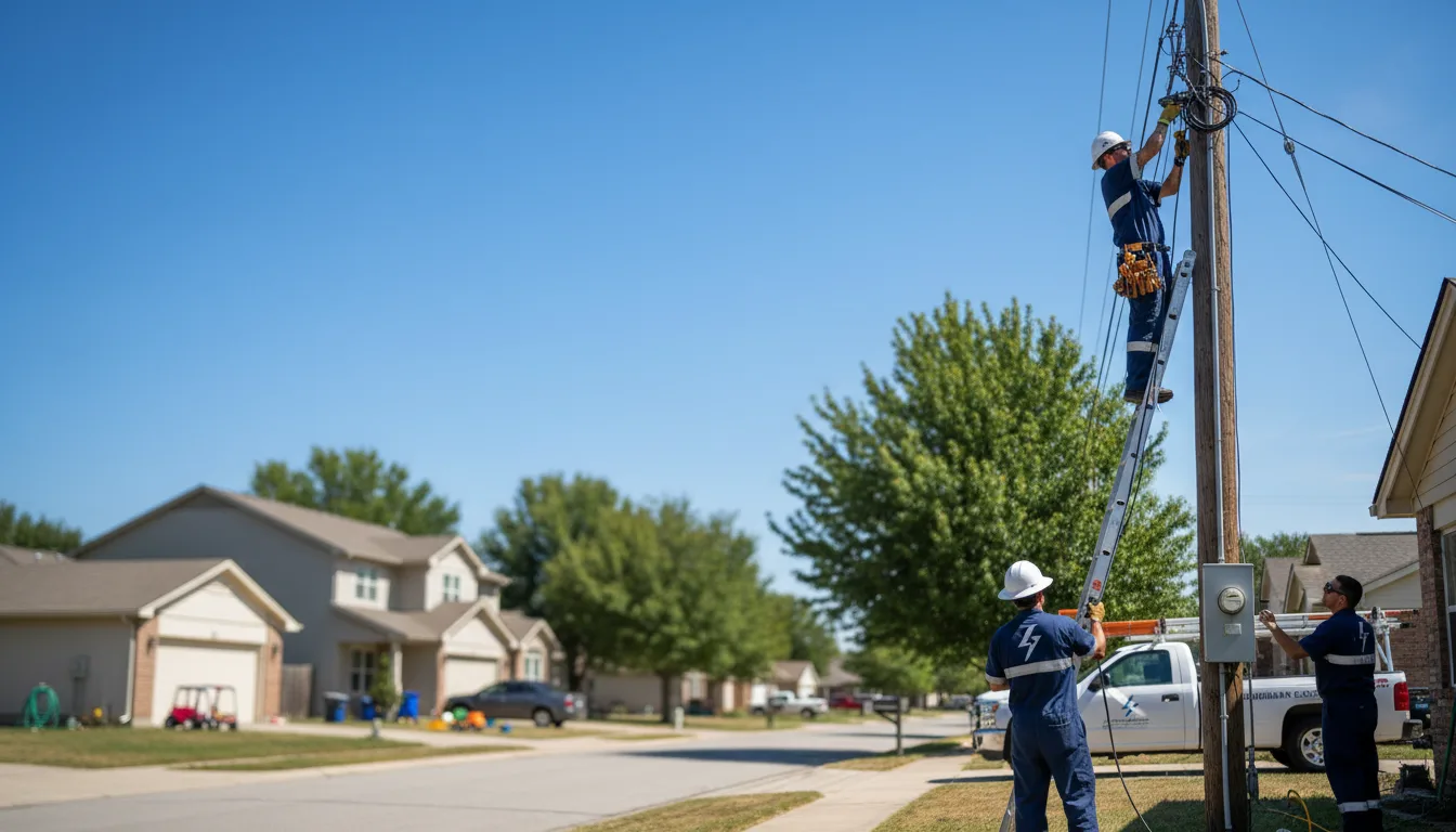 Residential electrician providing installation services in Grimsley, TN